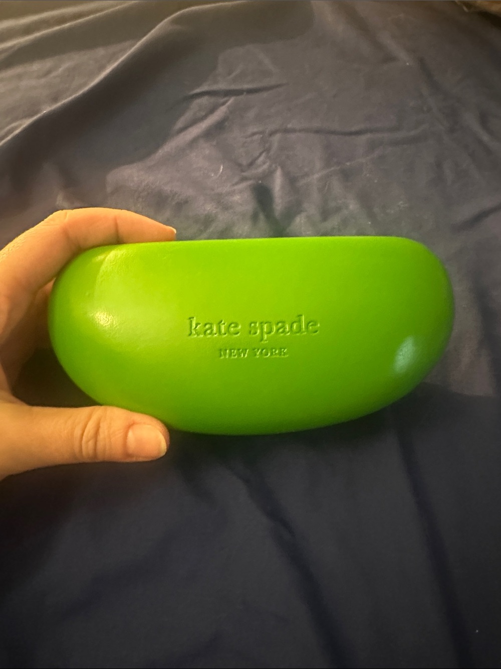 kate spade Green hard shell sunglasses Case